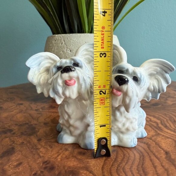 Goebel Scottie Twins Dog Figurine With Floppy EarsWest Germany Porcelain White - Picture 7 of 8